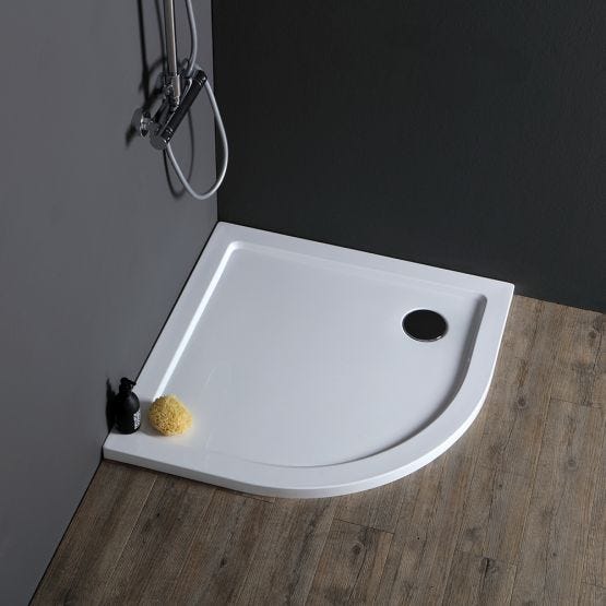 halbkreisförmige Duschwanne 90x90