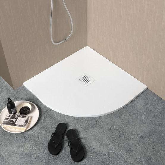Eckduschwanne 90x90 Weiß