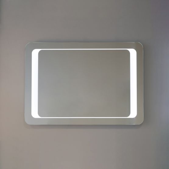 Rückseitig-beleuchteter Led Spiegel mit Sandstrahlung 80x60