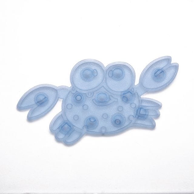 BUNTER RUTSCHFESTER KRABBE IN BLAU FÜR DIE DUSCHE