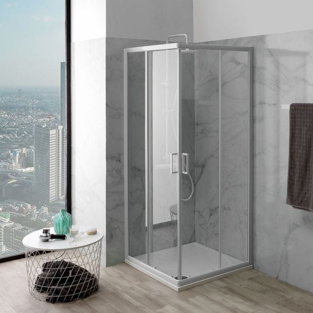70X70CM PLATZSPARENDE DUSCHKABINE MIT ECKEINSTIEG | VENERE