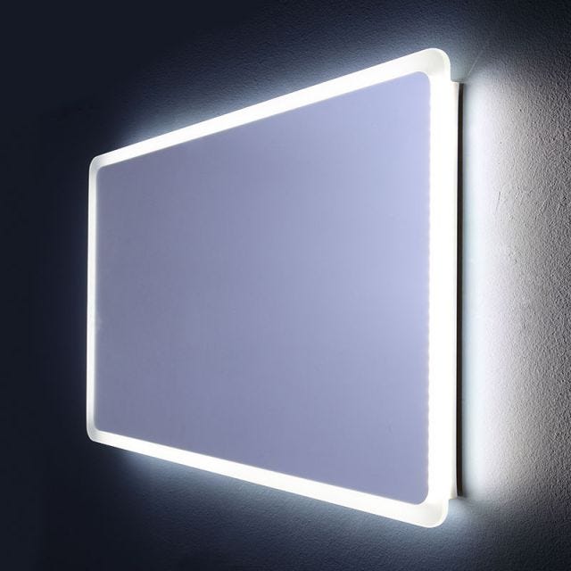 BADEZIMMERSPIEGEL BELEUCHTET VON ABGERUNDETEN LED 60 X 120 CM DALLAS