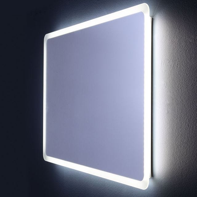 ABGERUNDETER SPIEGEL MIT LED-BELEUCHTUNG 60 X 60 CM DALLAS