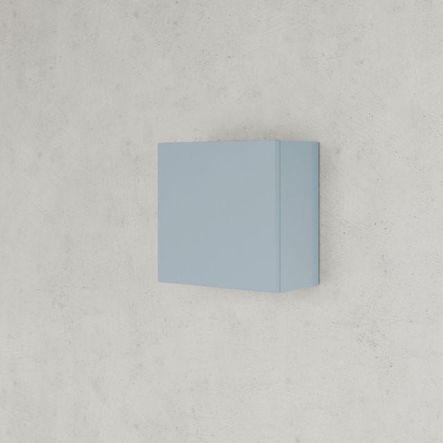 30 CM QUADRATISCHER BAD-HÄNGESCHRANK REVERSIBEL MATT HELLBLAU