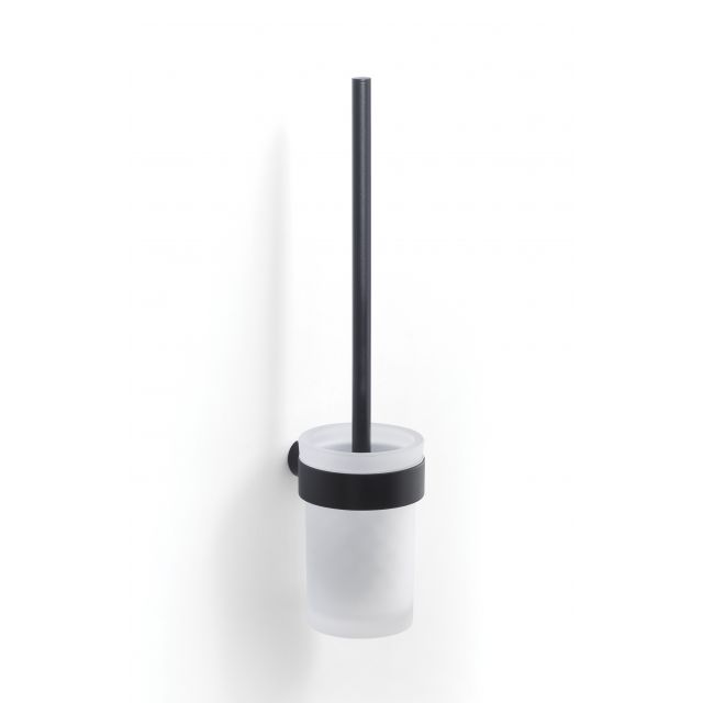 TOILETTENBÜRSTENHALTER AUS GLAS UND SCHWARZEM MESSING | PALAZZO