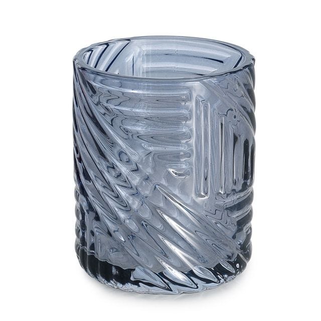 ZAHNBÜRSTENBECHER AUS BLAUEM GLAS | FIORDALISO